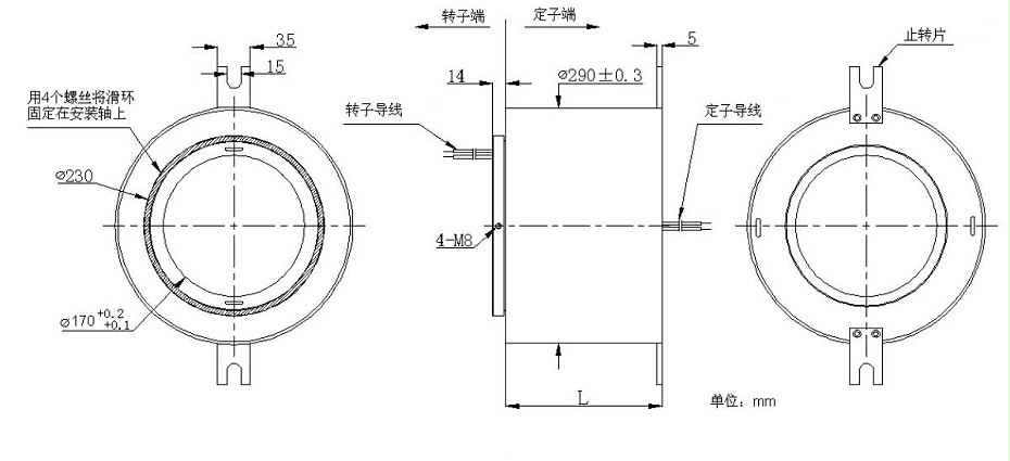 BTH170290-0610过孔滑环内部结构图