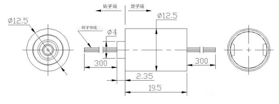 BTC012帽式集电环滑环内部结构