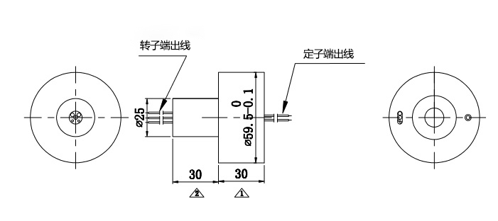 HD视频信号帽式滑环内部结构图